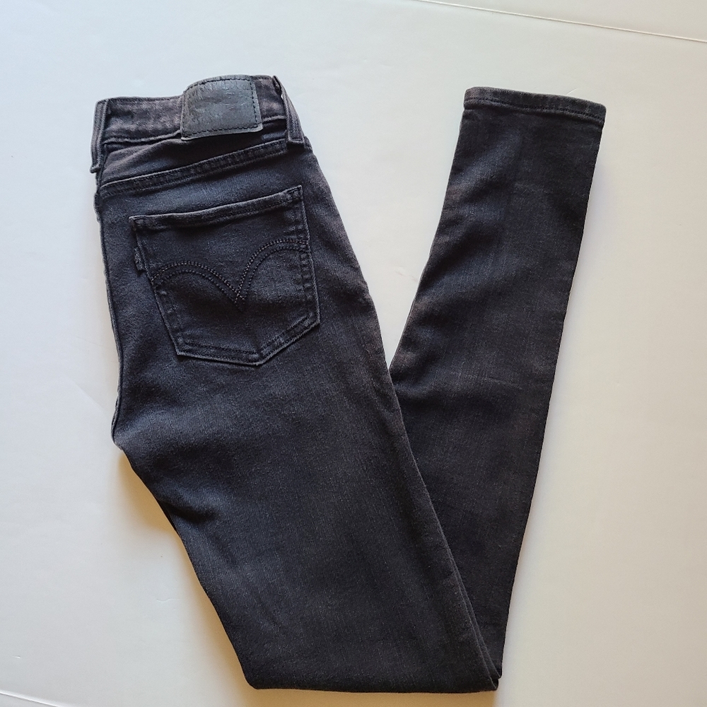 Levi's Super Skinny Black Jeans - Picture 4 of 7